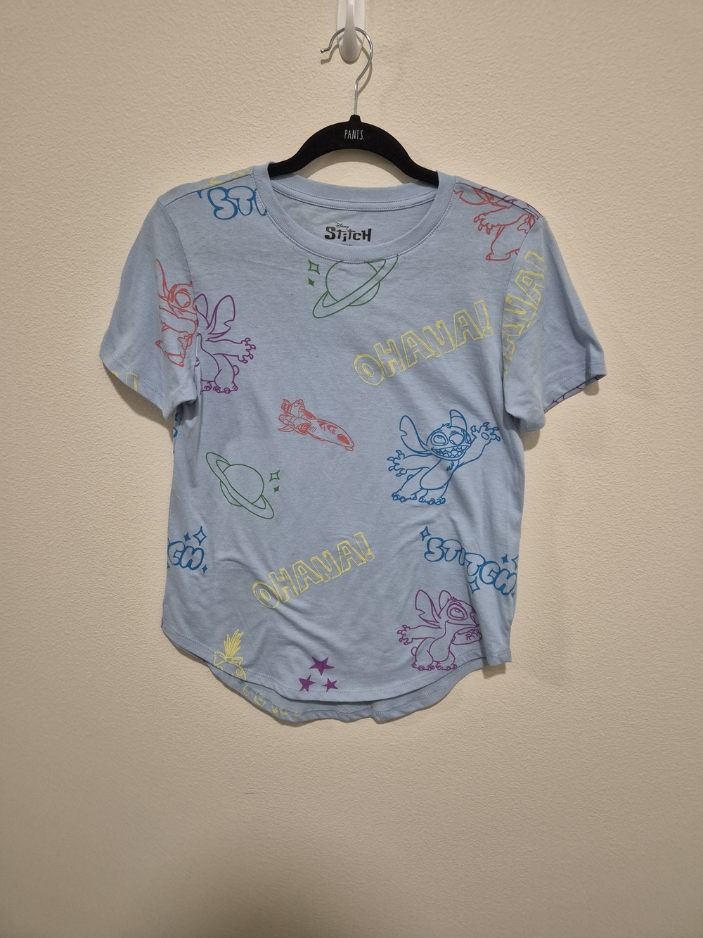 Disney Light Blue Lilo & Stitch Graphic Tee